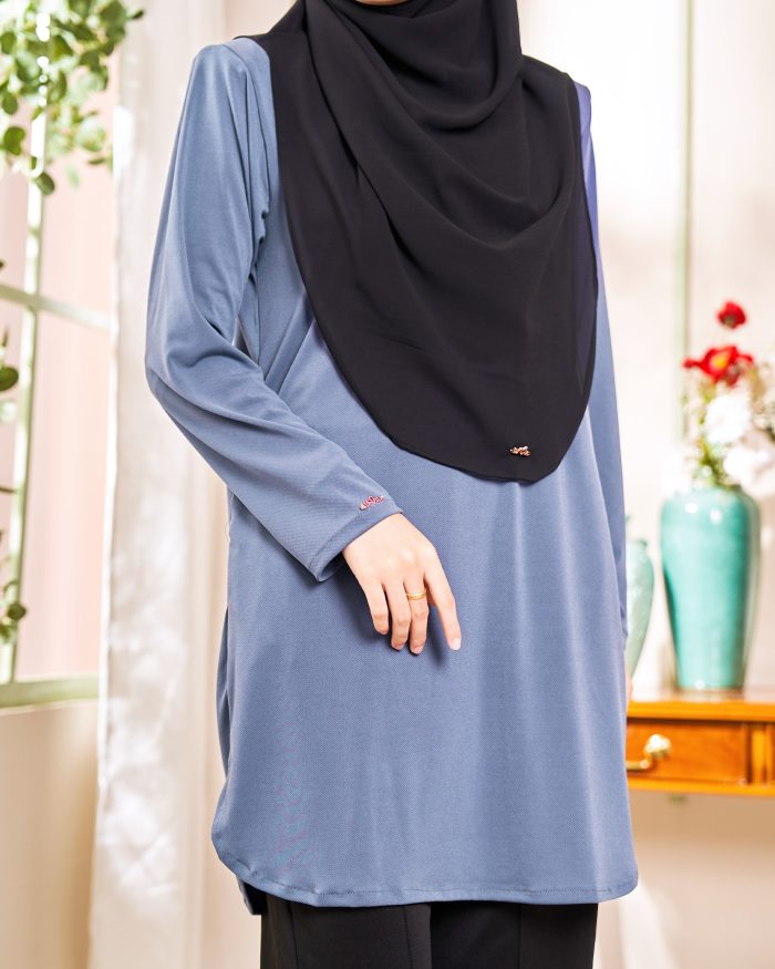 Blouse Laiqa - Pebble Grey - Image 3