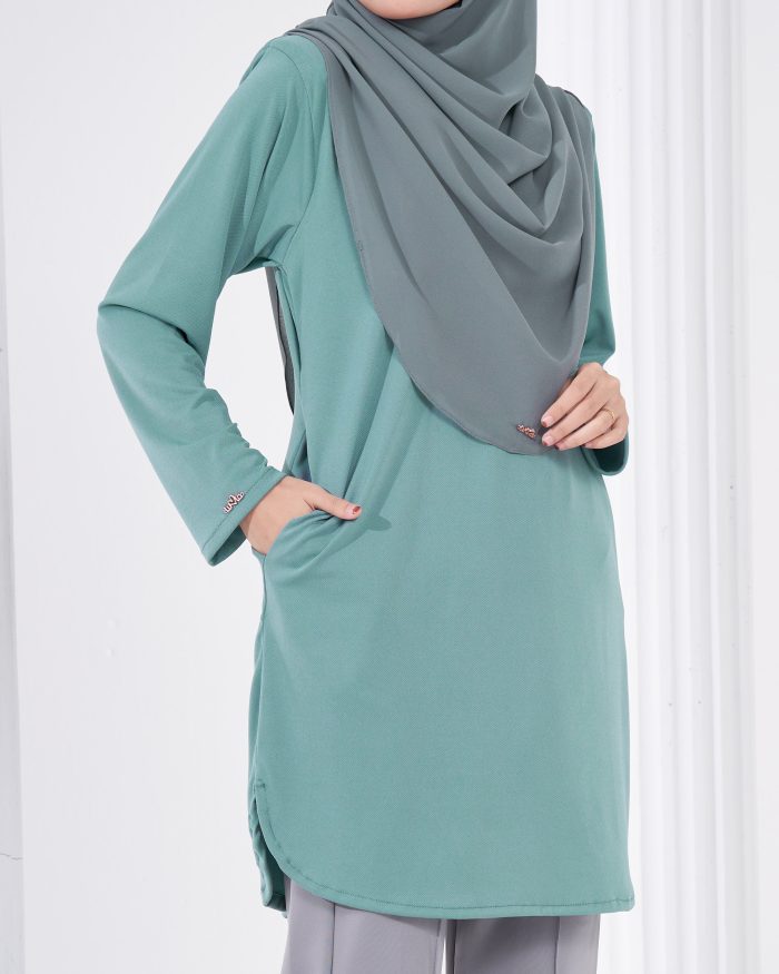 Blouse Laiqa - Aqua Teal - Image 4