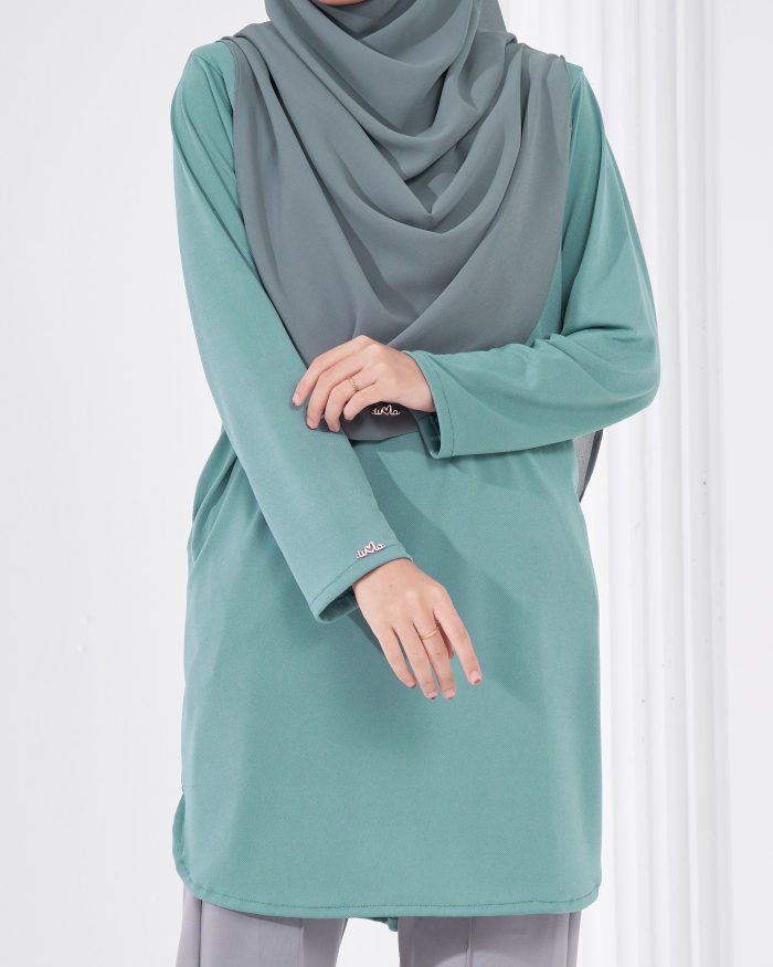 Blouse Laiqa - Aqua Teal - Image 5