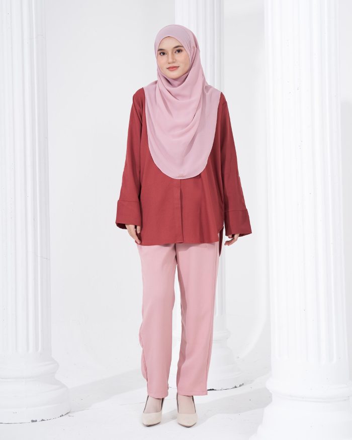 Blouse Lily - Brick Red - Image 5