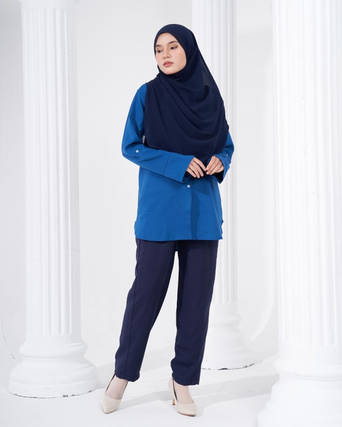 Blouse Lily - Cobalt Blue - Image 5