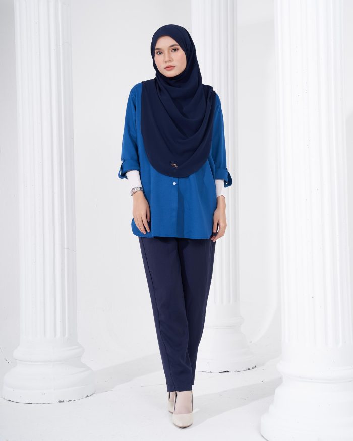 Blouse Lily - Cobalt Blue - Image 4