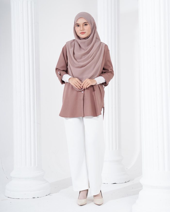 Blouse Lily - Toffee Brown - Image 4