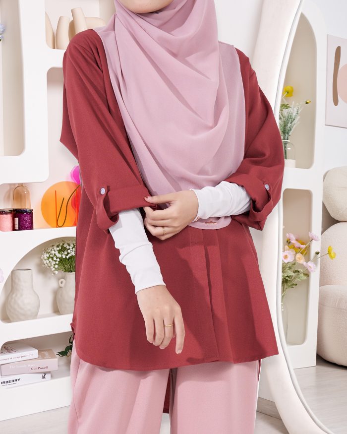 Blouse Lily - Brick Red - Image 3