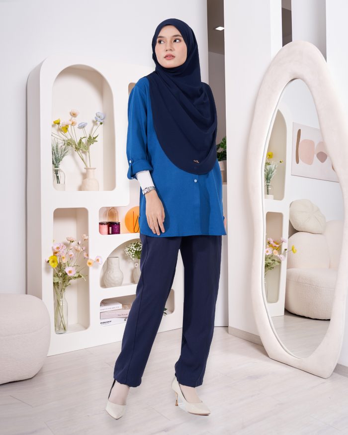 Blouse Lily - Cobalt Blue - Image 2