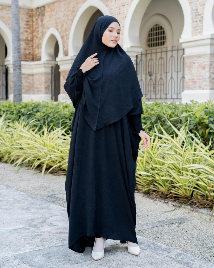 Abaya Kaftan Reyfa - Black - Image 3