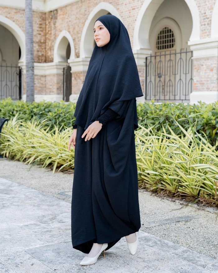 Abaya Kaftan Reyfa - Black - Image 4