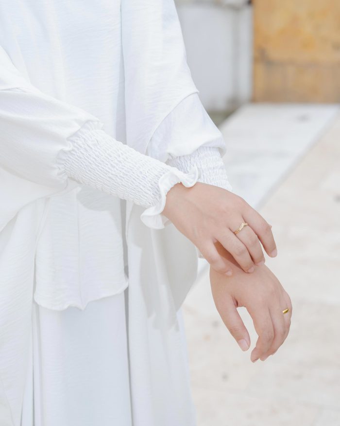 Abaya Kaftan Reyfa - Off White - Image 7