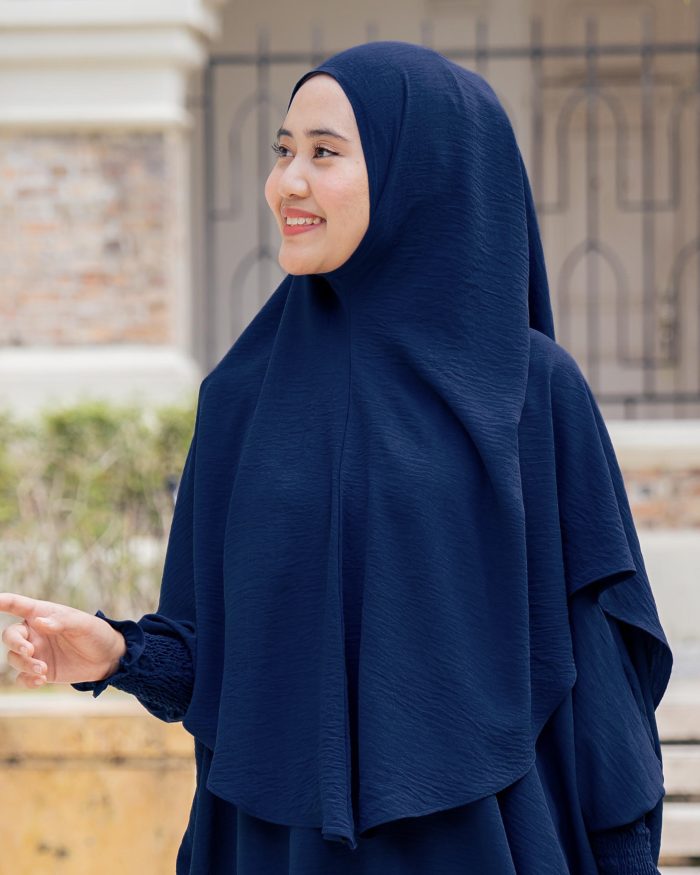 Khimar Reyfa - Navy Blue - Image 2