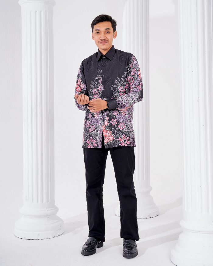 Baju Kemeja Batik Sultan 3.0 - Adiwarna Black