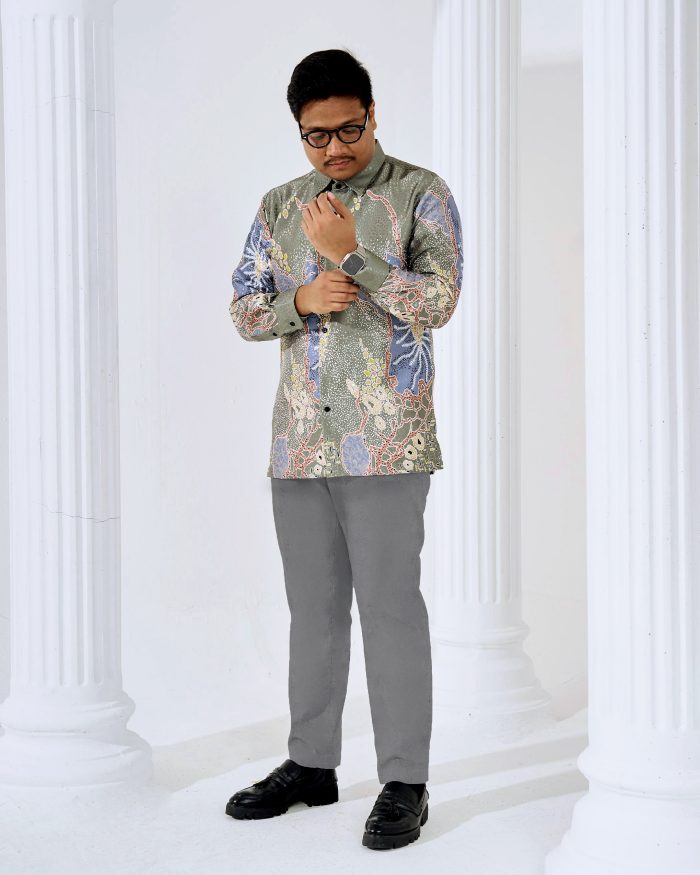 Baju Kemeja Batik Sultan 3.0 - Arjuna Olive Green
