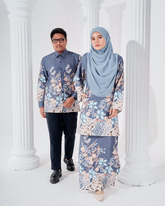 Baju Kemeja Batik Sultan 3.0 - Kirana Ash Grey - Image 6