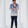 Baju Kemeja Batik Sultan 3.0 - Kirana Ash Grey - Image 2