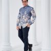 Baju Kemeja Batik Sultan 3.0 - Kirana Ash Grey - Image 3