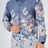 Baju Kemeja Batik Sultan 3.0 - Kirana Ash Grey - Image 5