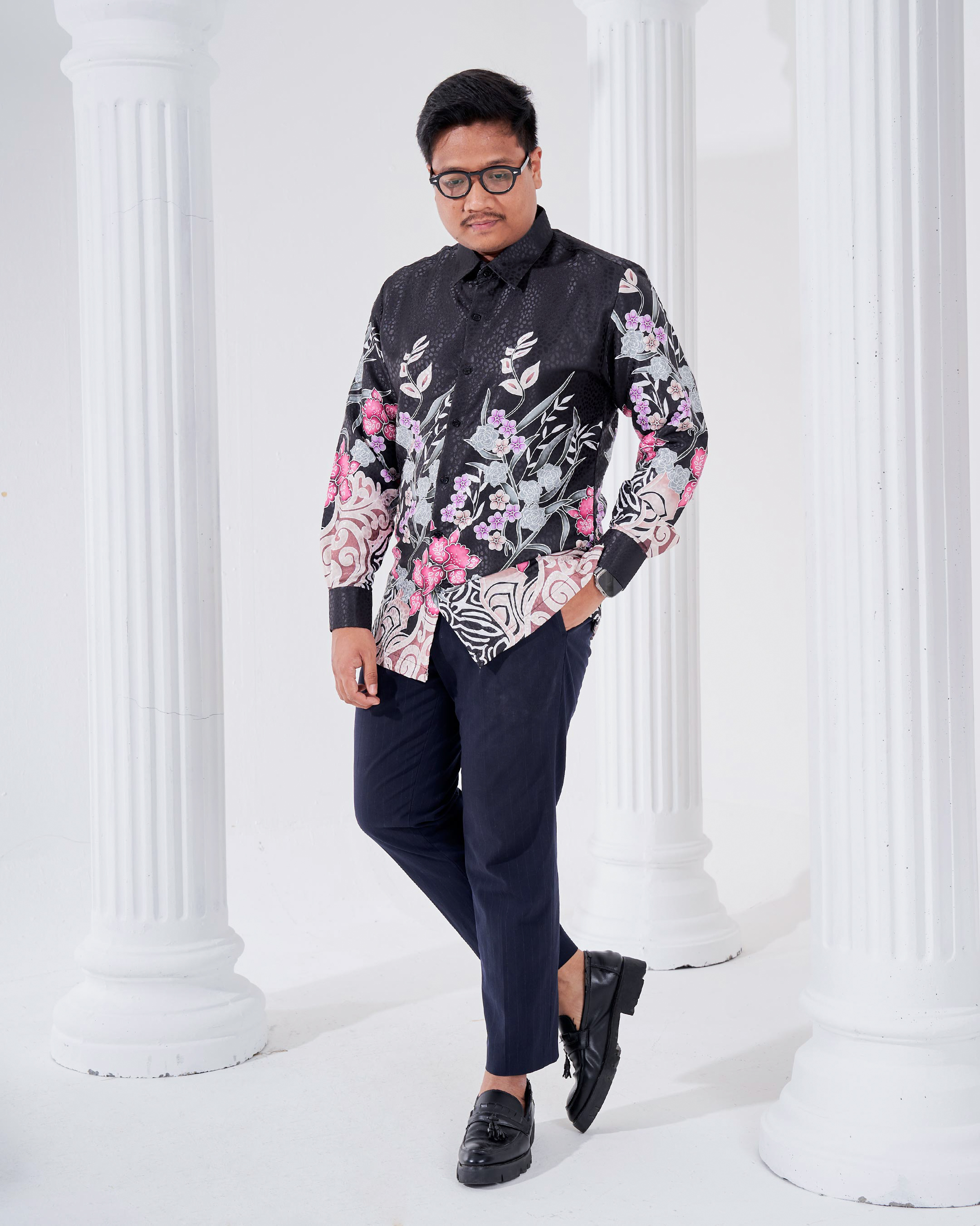 Baju Kemeja Batik Sultan 3.0 - Kirana Black