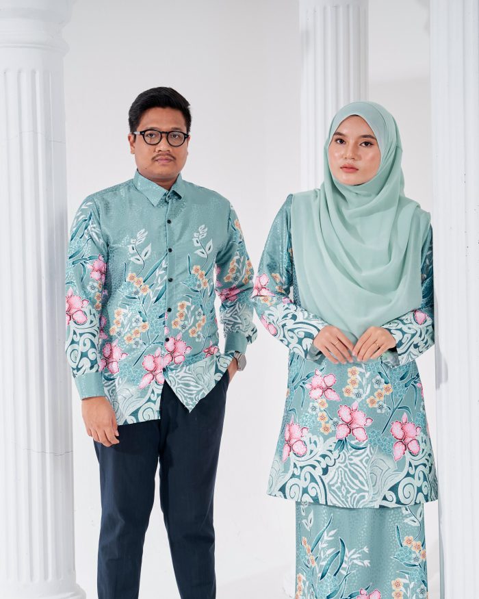 Baju Kemeja Batik Sultan 3.0 - Kirana Mint - Image 6