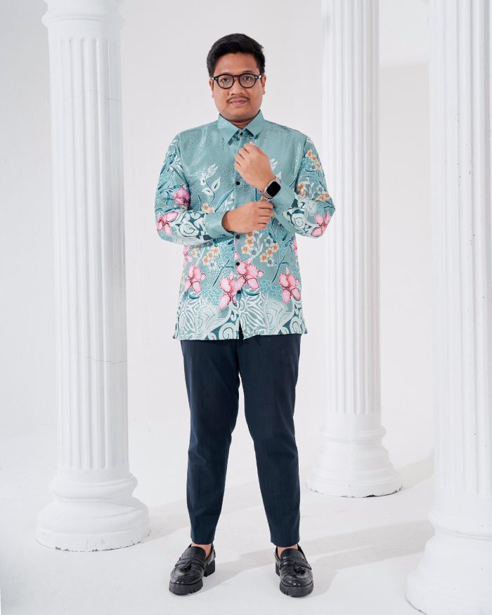 Baju Kemeja Batik Sultan 3.0 - Kirana Mint