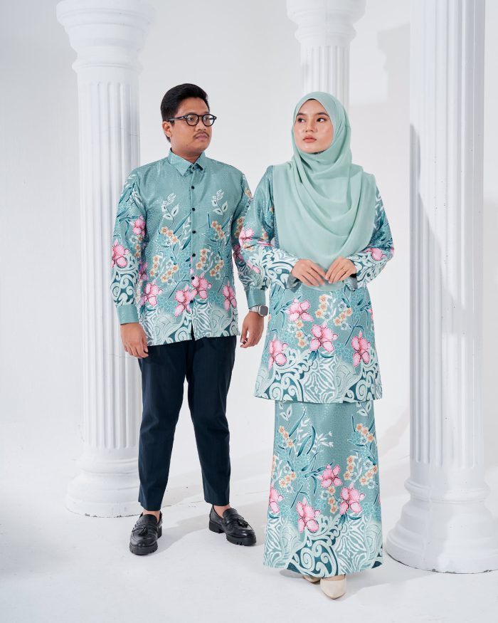 Baju Kemeja Batik Sultan 3.0 - Kirana Mint - Image 7