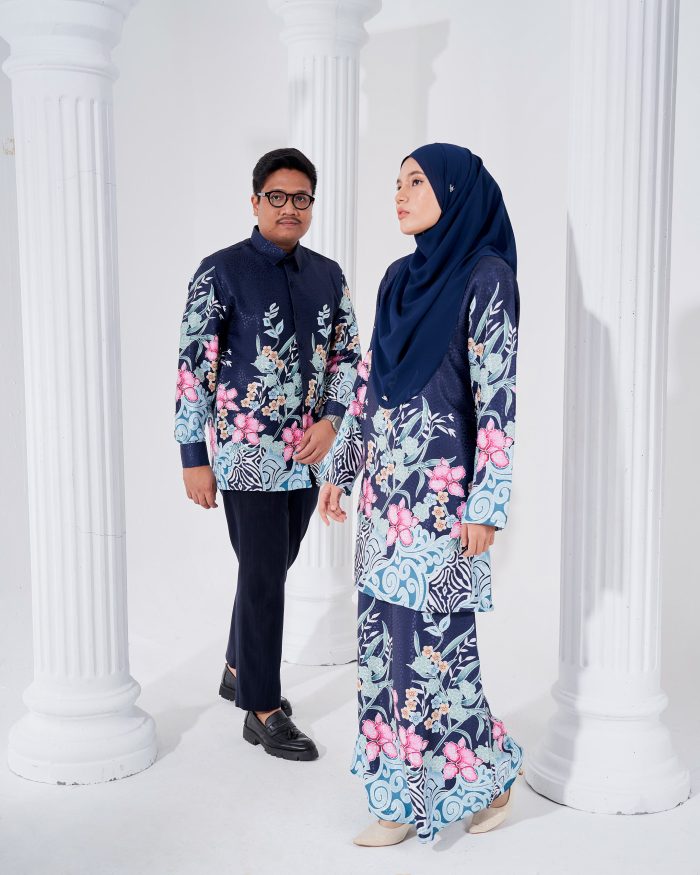 Baju Kemeja Batik Sultan 3.0 - Kirana Navy Blue - Image 9