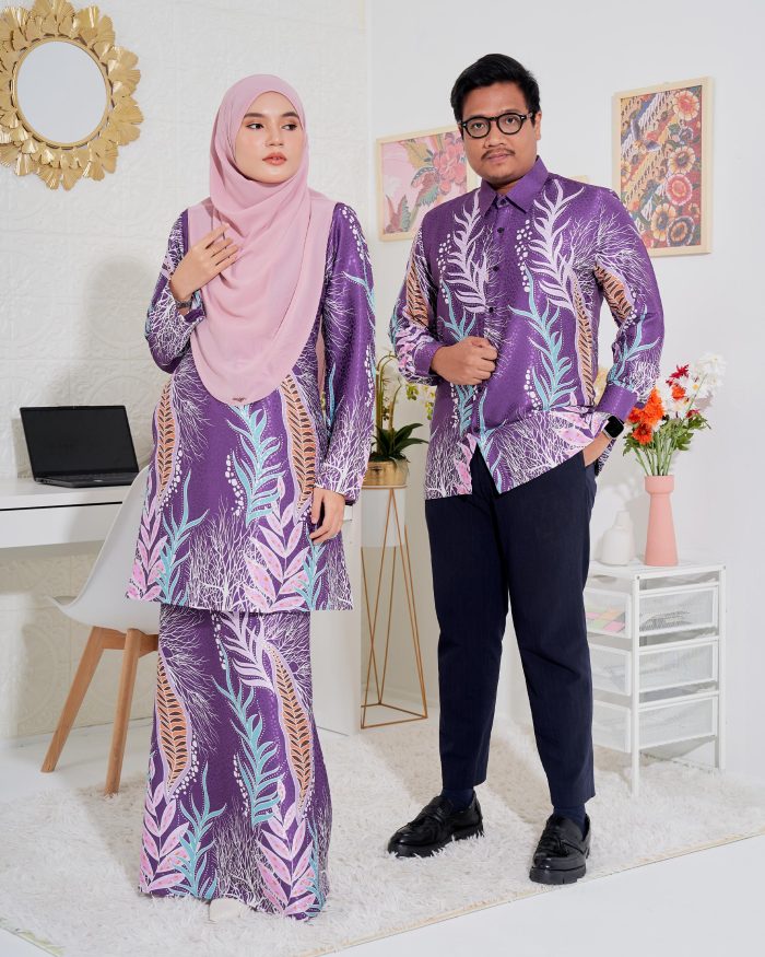 Baju Kurung Moden Batik Sultanah 3.0 - Sakti Purple Unicorn - Image 7