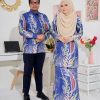 Baju Kurung Moden Batik Sultanah 3.0 - Sakti Royal Blue - Image 6