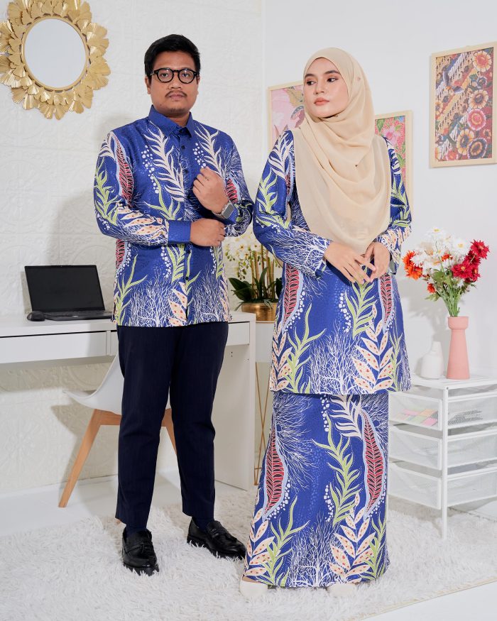 Baju Kemeja Batik Sultan 3.0 - Sakti Royal Blue - Image 7