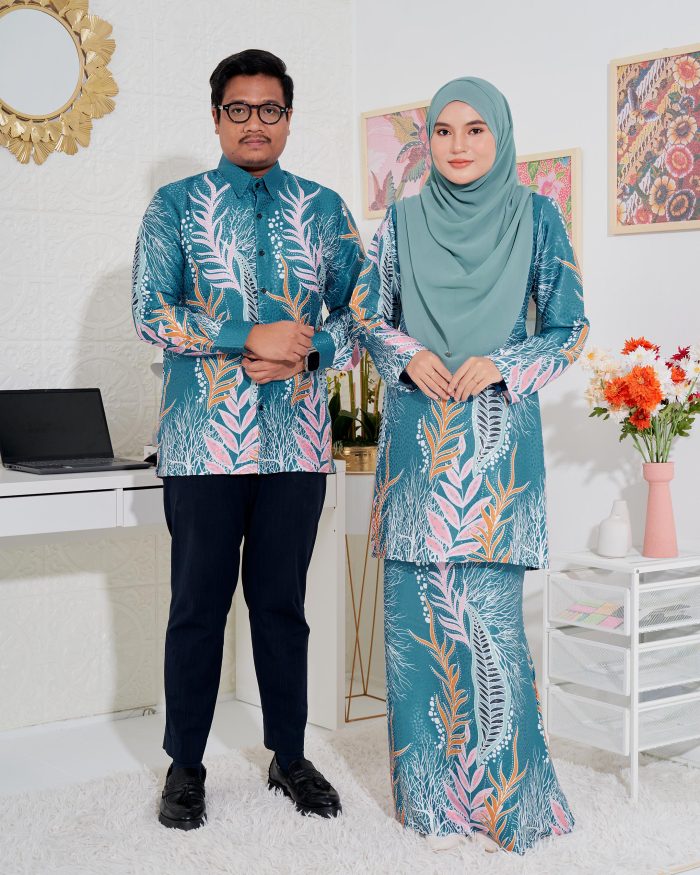 Baju Kemeja Batik Sultan 3.0 - Sakti Teal Tiffany - Image 7