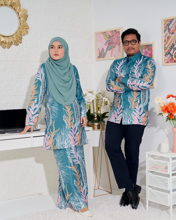 Baju Kemeja Batik Sultan 3.0 - Sakti Teal Tiffany - Image 8