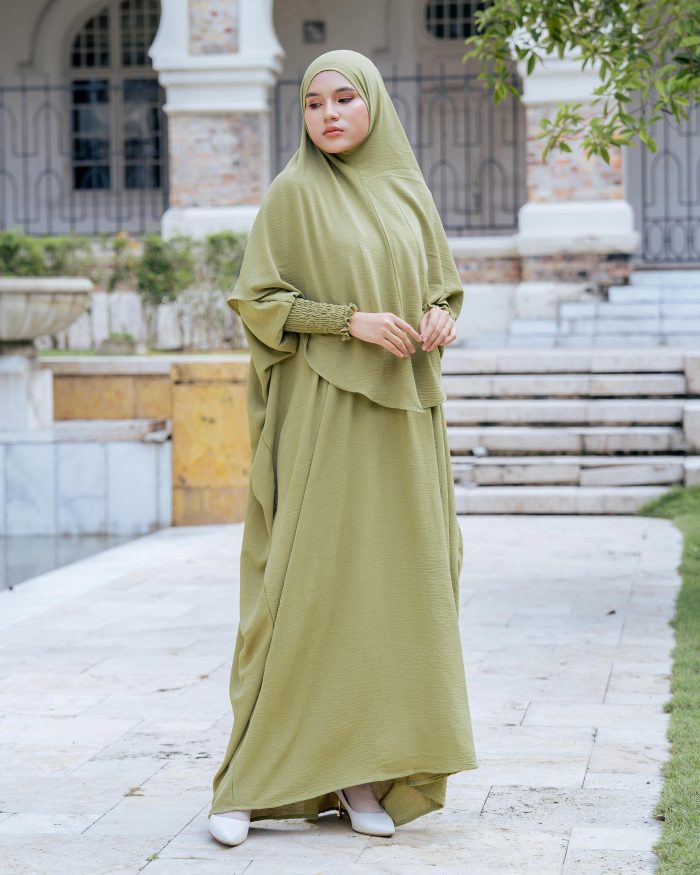 Abaya Kaftan Reyfa - Pickle Olive