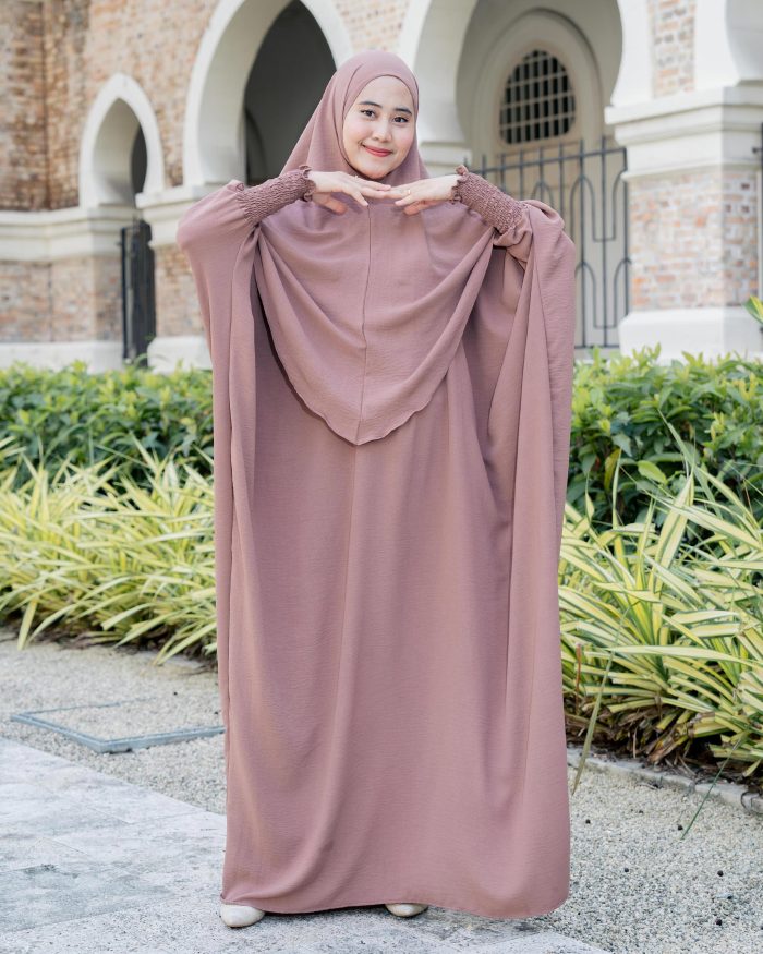 Abaya Kaftan Reyfa - Sepia Brown - Image 3