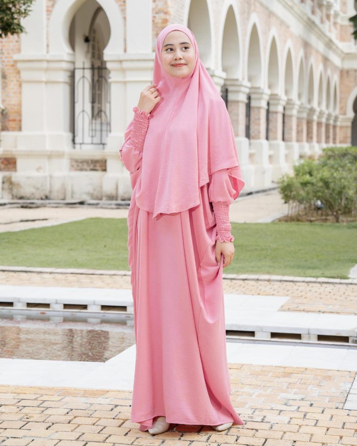 Abaya Kaftan Reyfa - Candy Pink - Image 2