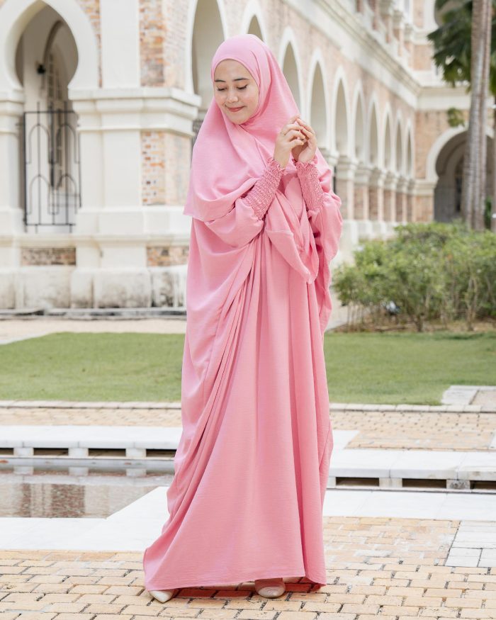 Abaya Kaftan Reyfa - Candy Pink