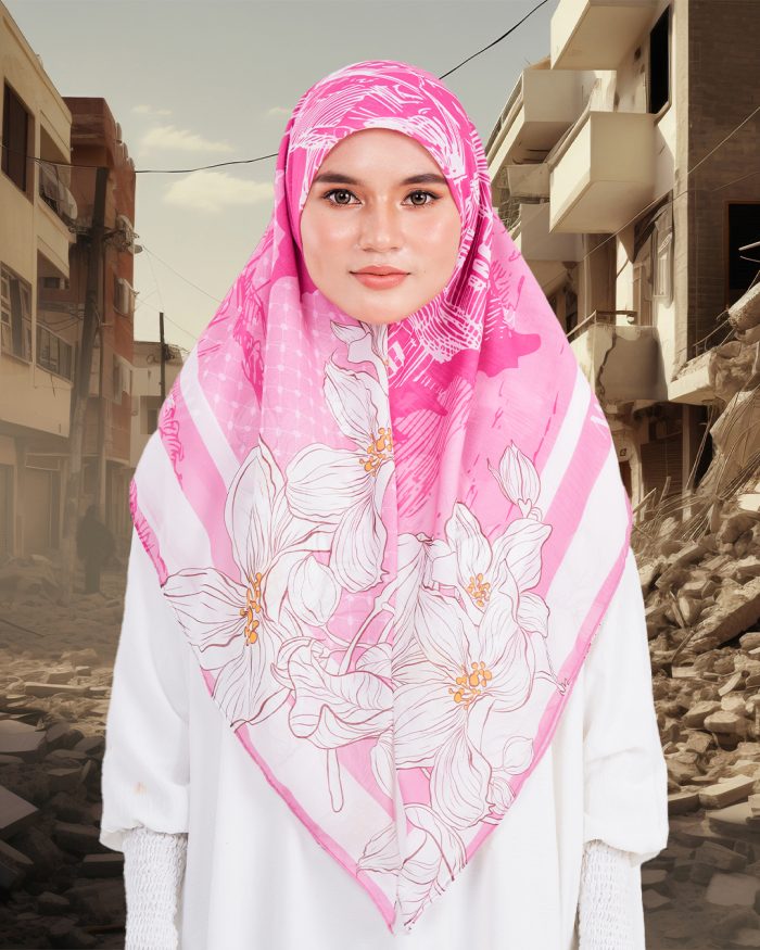 Tudung Bawal MCC Lifestyle x MyCare - Al-Aqsa - Image 4