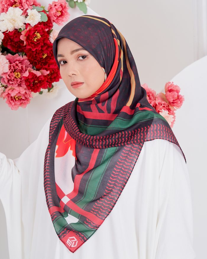 Tudung Bawal MCC Lifestyle x MyCare - Al-Quds - Image 3