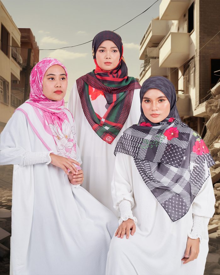 Tudung Bawal MCC Lifestyle x MyCare - Al-Quds - Image 5