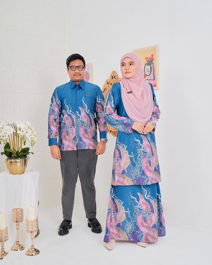 Baju Kemeja Batik Sultan 4.0 - Akasia Turquoise Cyan - Image 6