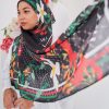 Tudung Bawal MCC Lifestyle x MyCare - Khat Palestine Black - Image 3
