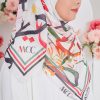 Tudung Bawal MCC Lifestyle x MyCare - Khat Palestine White - Image 3