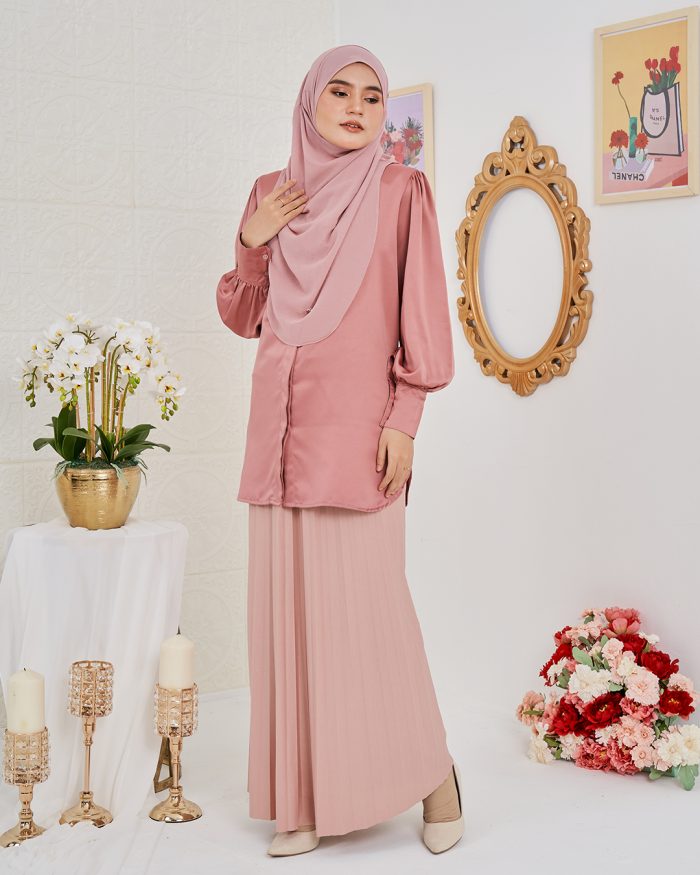 Blouse Satin Ramona - Rose Gold