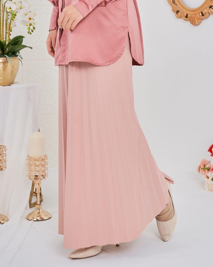 Skirt Pleated Ranee - Pastel Pink