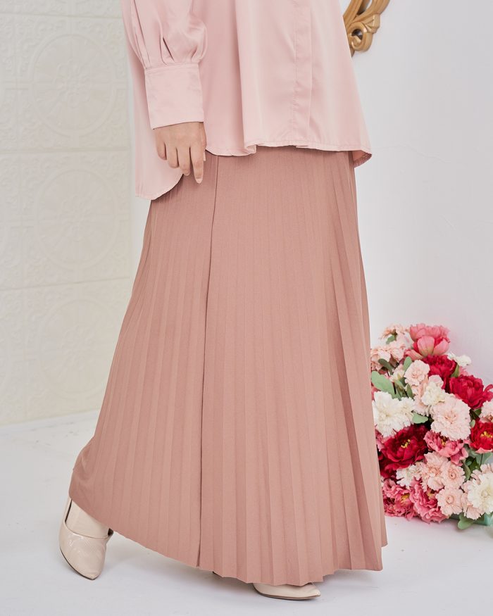 Skirt Pleated Ranee - Sepia Brown