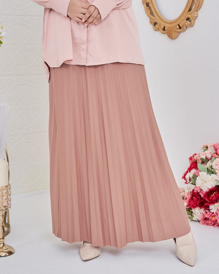 Skirt Pleated Ranee - Sepia Brown - Image 2
