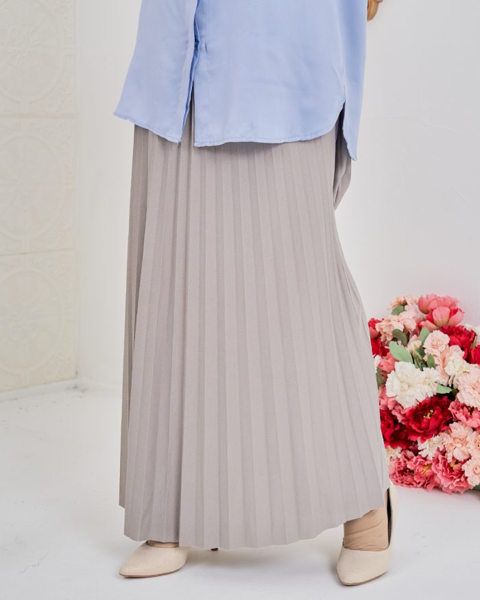 Skirt Pleated Ranee - Seal Grey