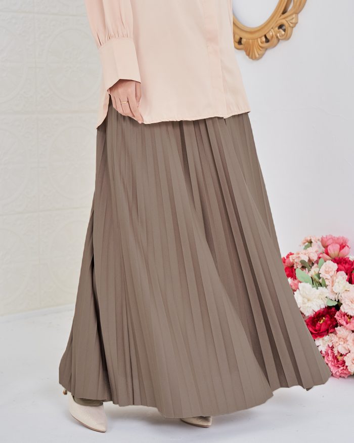 Skirt Pleated Ranee - Peanut Brown