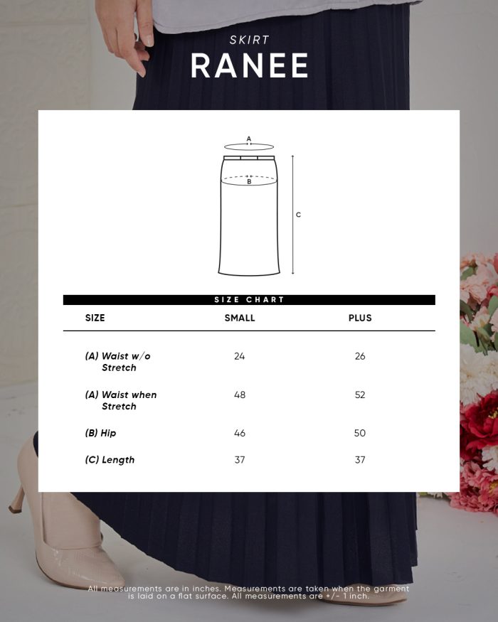 Skirt Pleated Ranee - Seal Grey - Image 6