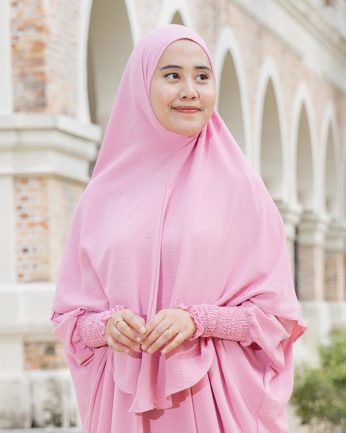 Khimar Reyfa – Candy Pink