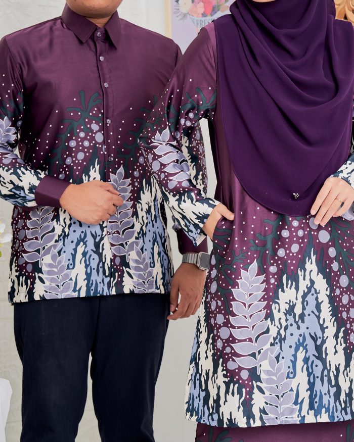 Baju Kemeja Batik Sultan 4.0 - Purnama Deep Purple - Image 5