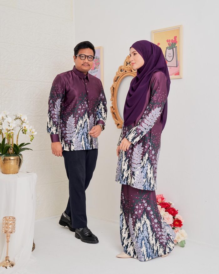 Baju Kemeja Batik Sultan 4.0 - Purnama Deep Purple - Image 6
