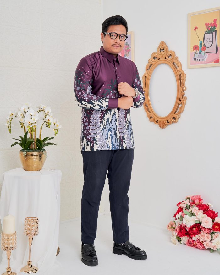 Baju Kemeja Batik Sultan 4.0 - Purnama Deep Purple